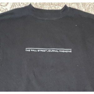 Champion Eco Authentic Medium Black Sweatshirt Wall Street Journal Magazine